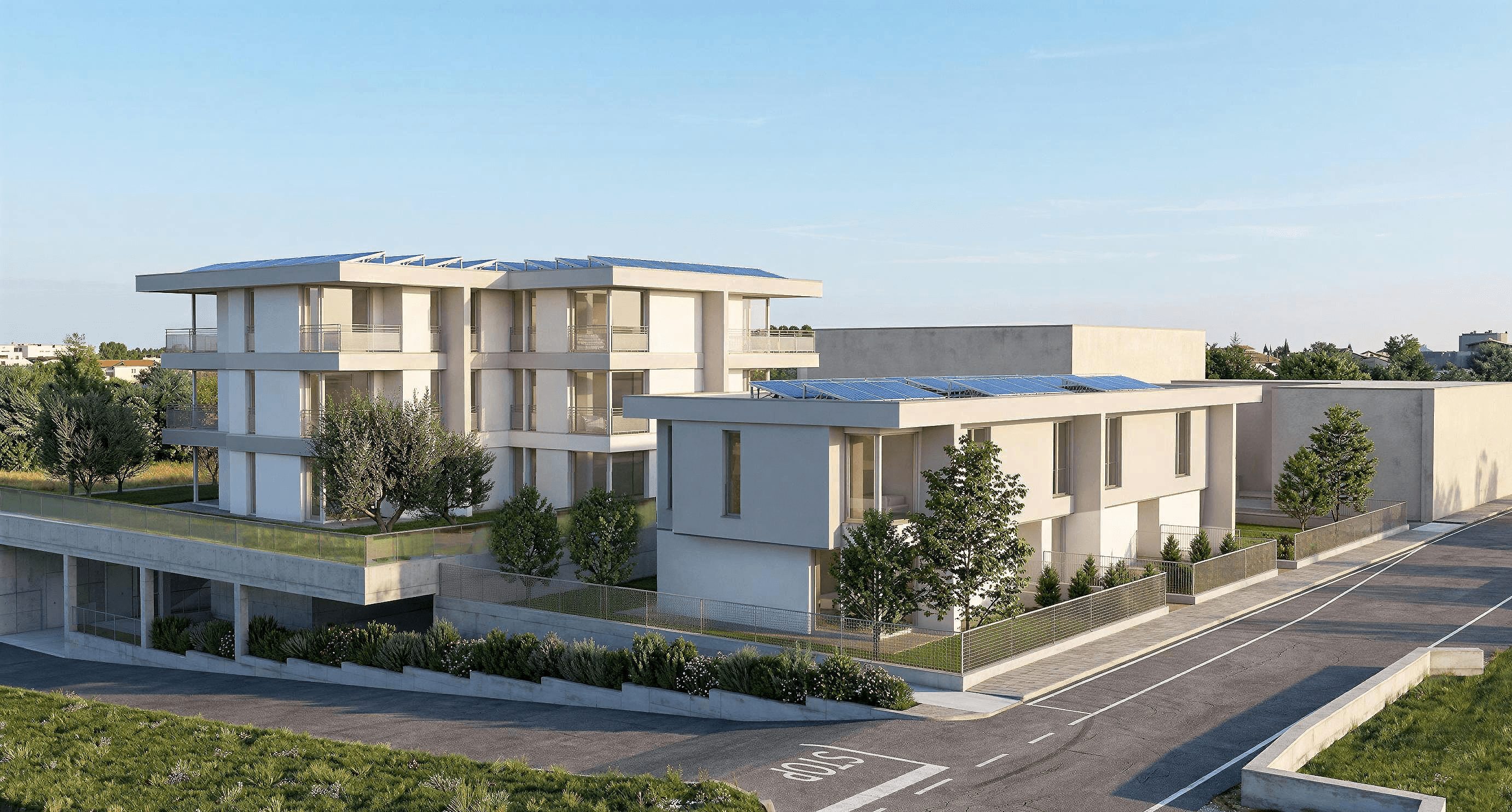 Disegno preliminare del progetto residenziale Alfieri Habitat